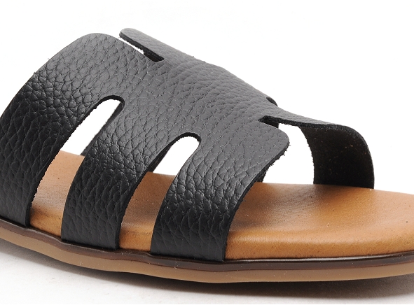 Eva frutos mules et sabots plats femme 3076 noir