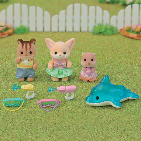 Sylvanian Families børnehavevenner - badebassin trio