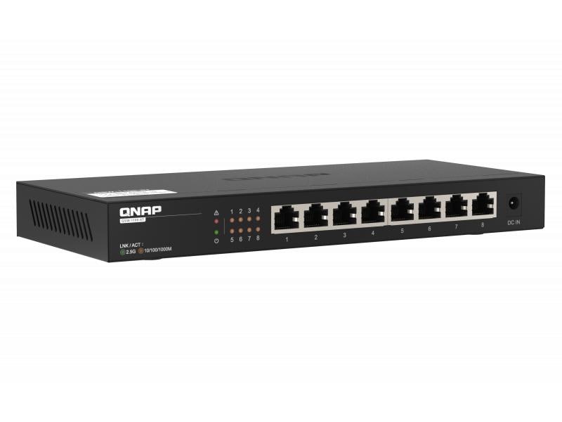 QNAP Switch QSW-1108-8T 8 Port 2.5GbE Ethernet Unmanaged Switch