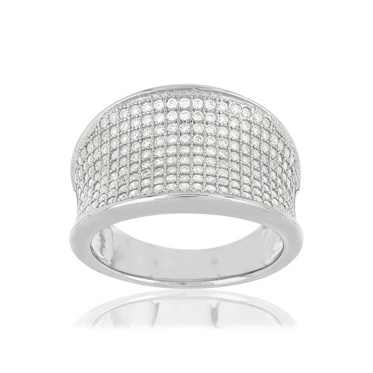 Bague argent 925 zirconias