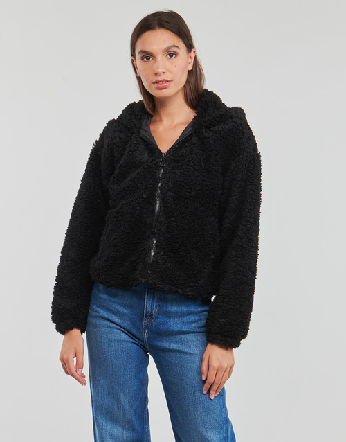 Only - ONLELLIE SHERPA HOODED JACKET CC  OTW - Noir