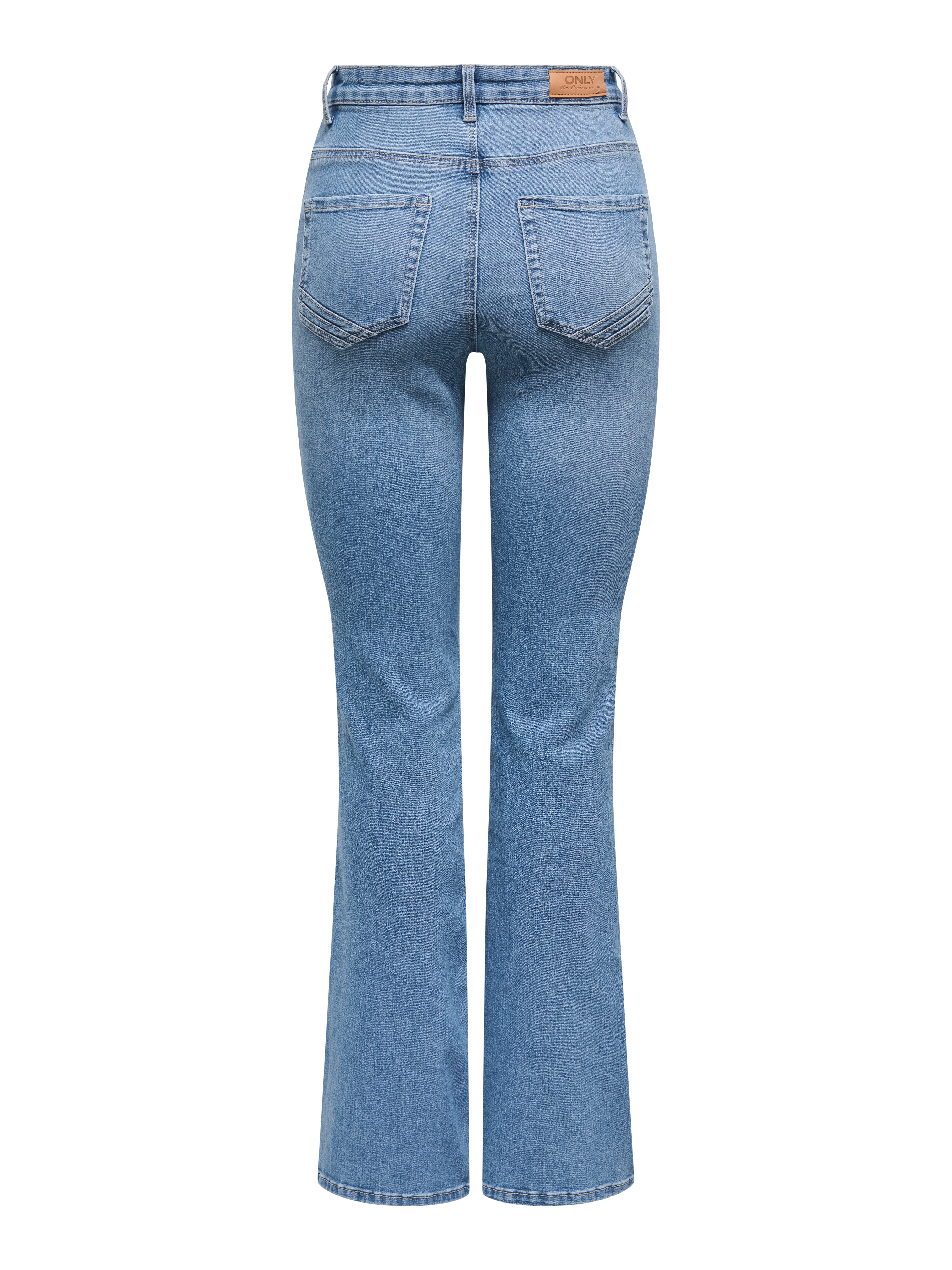 ONLSANDRA Hohe Taille Ausgestellt Jeans Medium Blue Denim