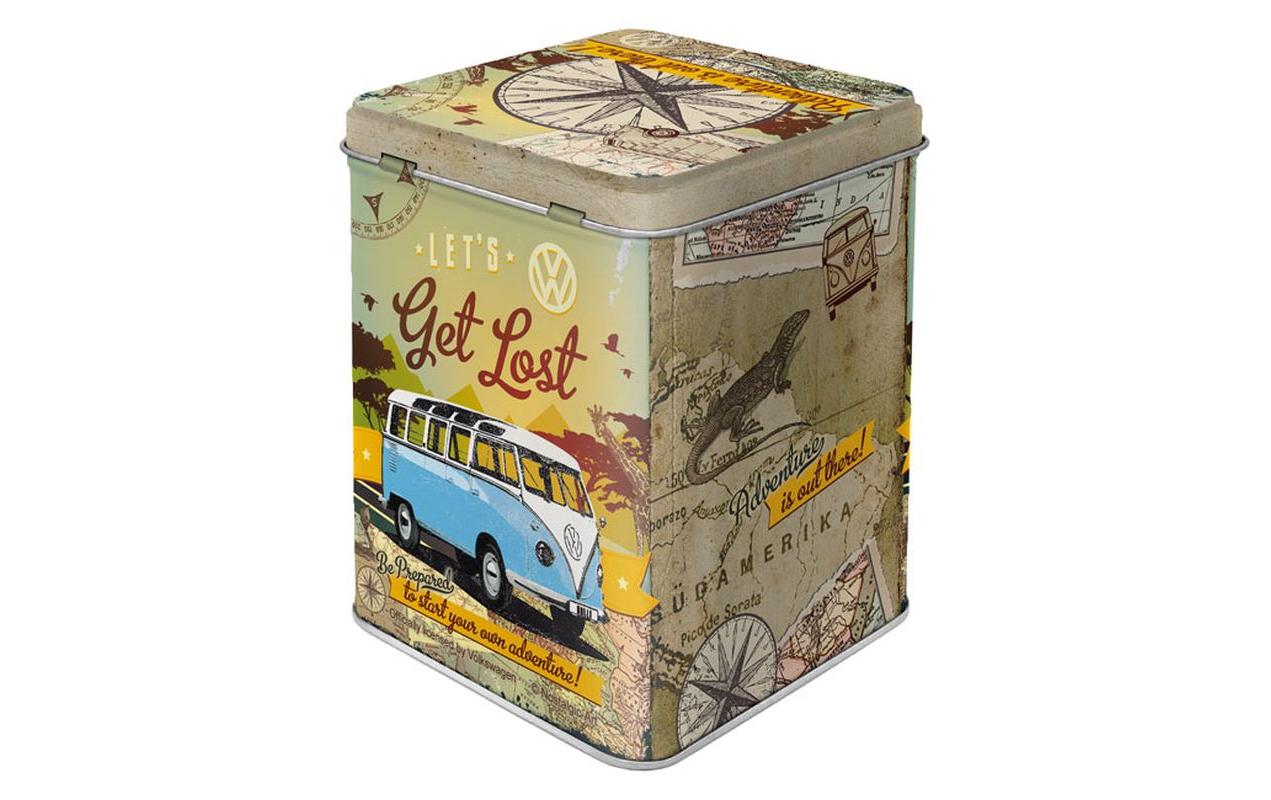 Teebeutel-Box VW Bus MehrfarbigTeebehälter im retro Design
