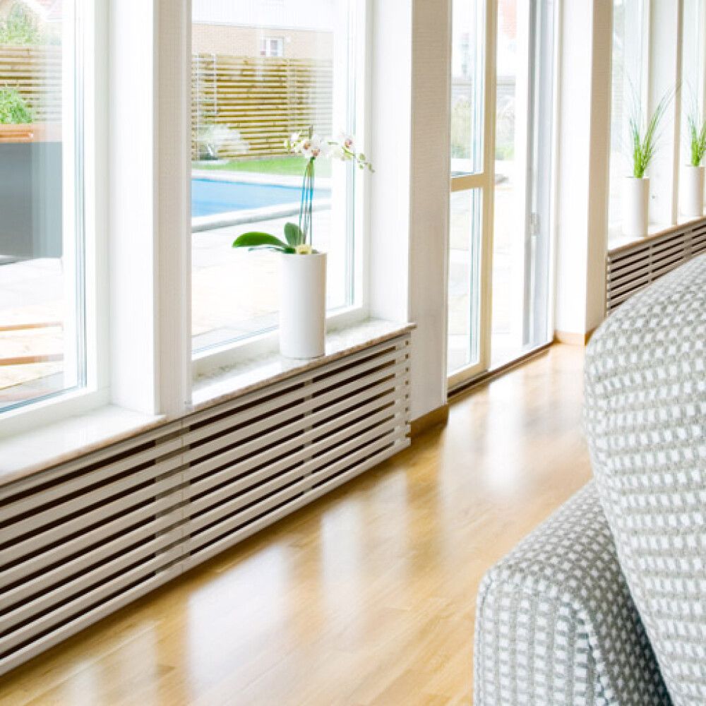 RADIATORSKJULER LUNDBERGS YOKO HVIT 1350X700MM