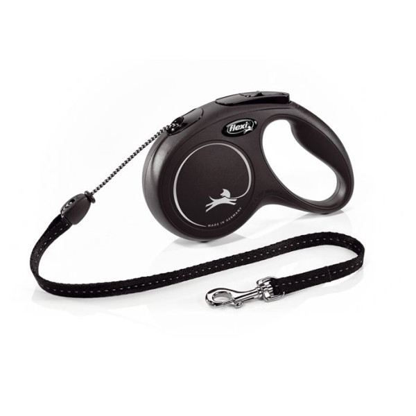 Laisse new classic m cord 5 m black cl20c5-251-s-20
