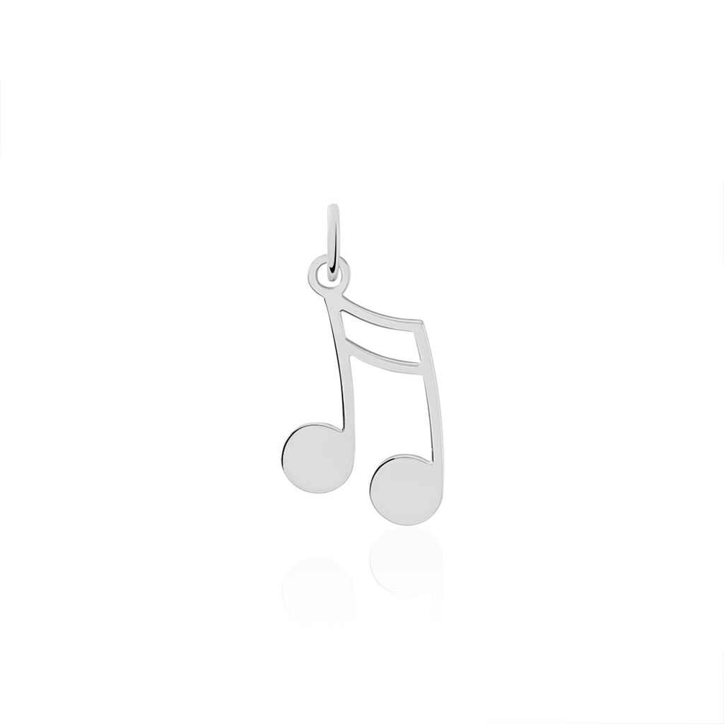 Pendentif Enio Argent Blanc