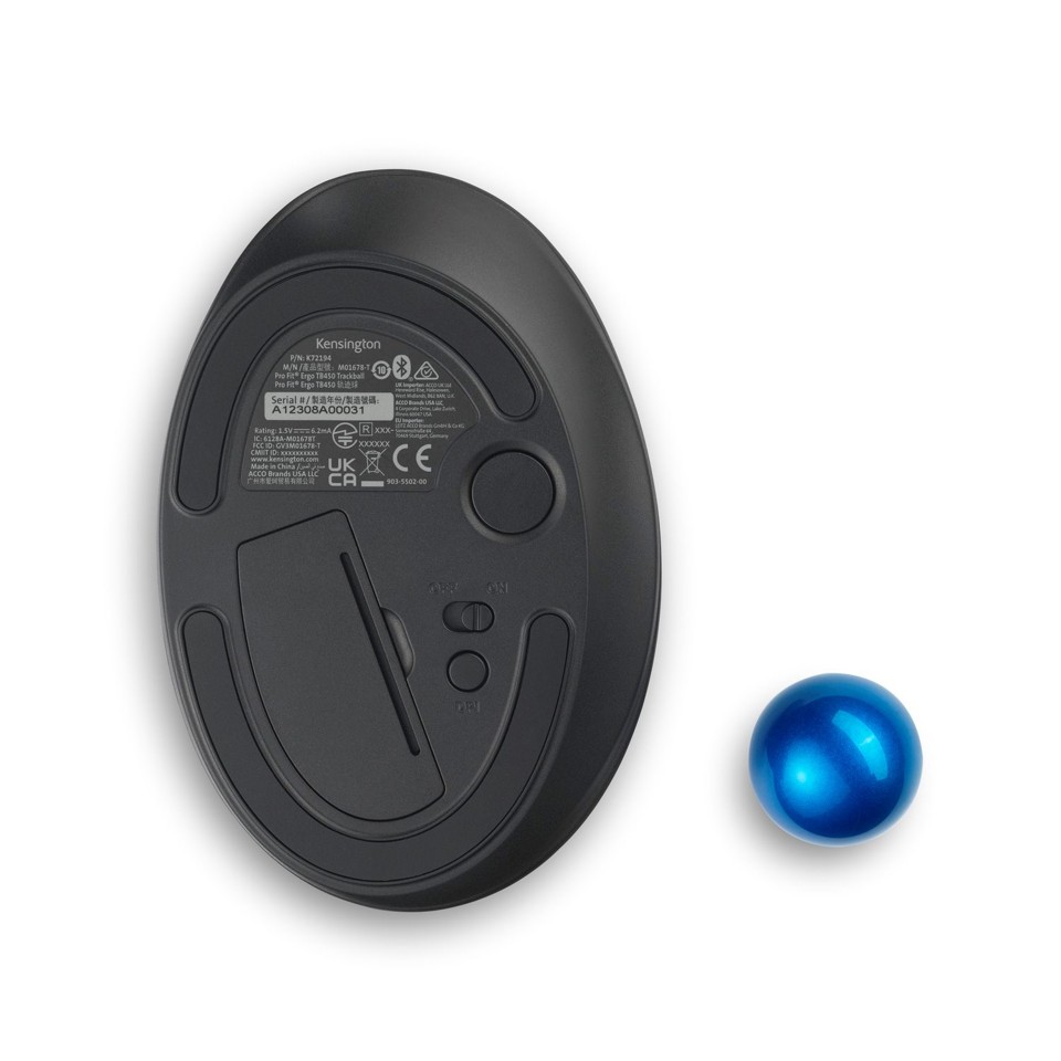 Kensington - ProFit Ergo TB450 Trackball Wireless - Sort