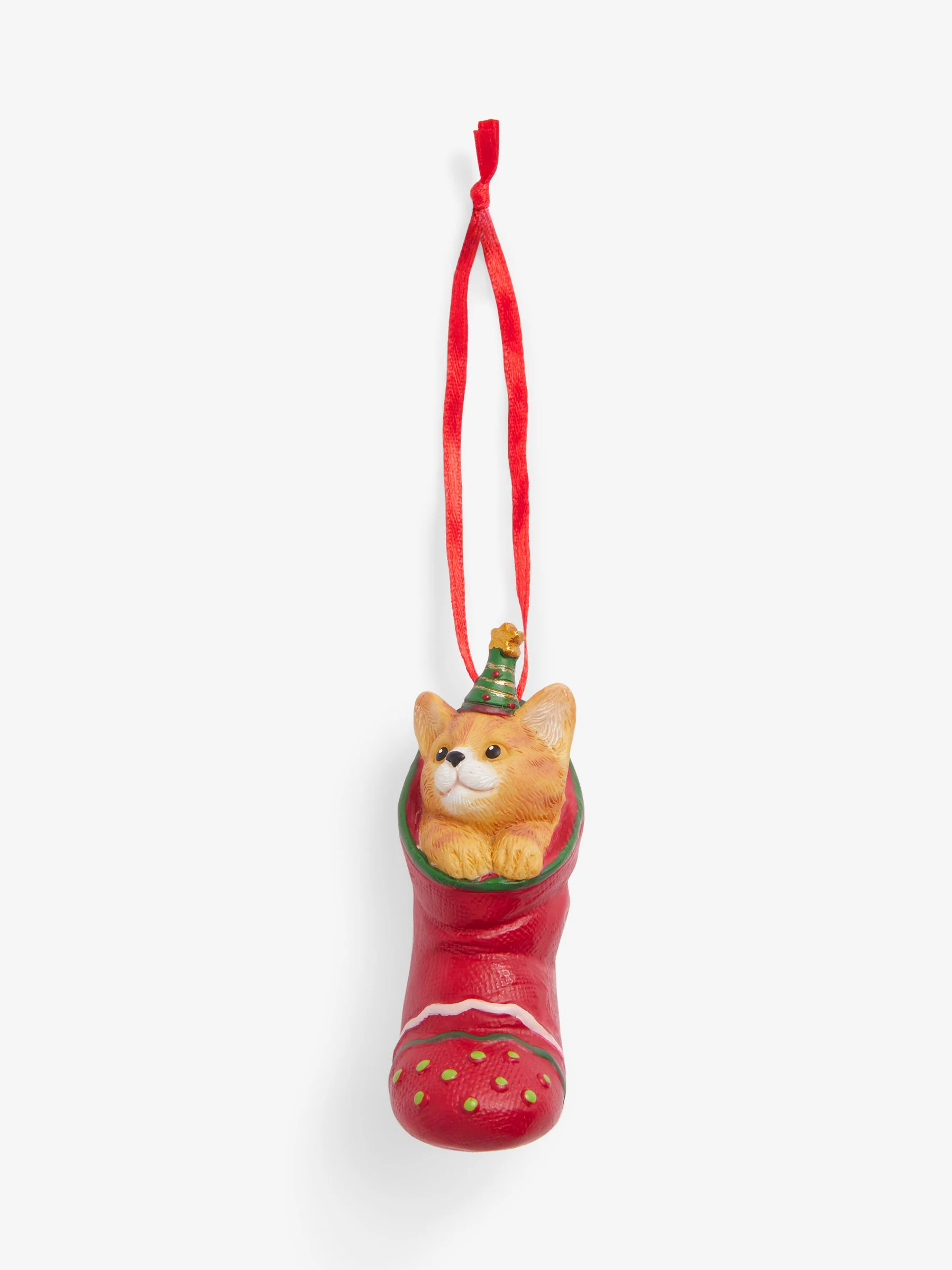 Gemberkat in Kerstsok Kerstmisbal
