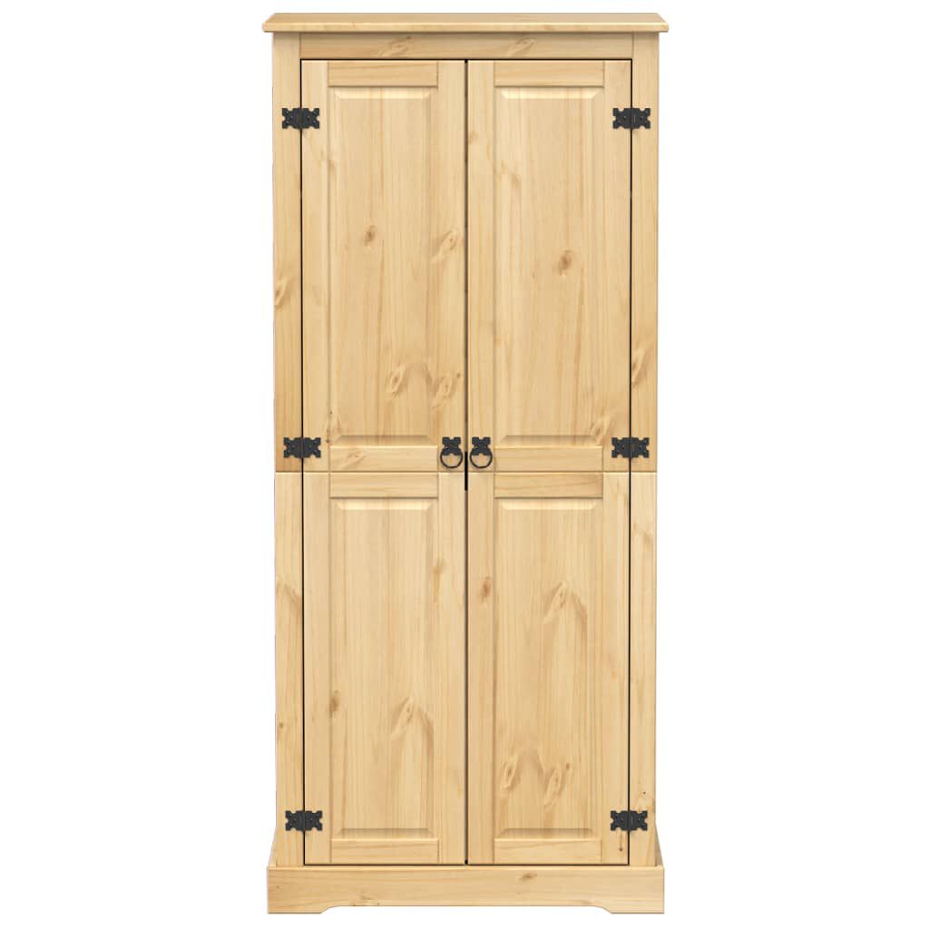 vidaXL Corona kledingkast, 76x50x170 cm, massief grenenhout