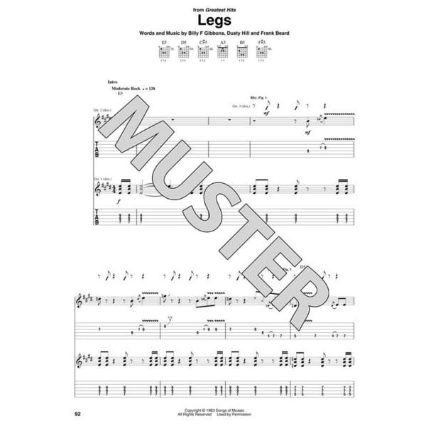 Hal Leonard ZZ Top Guitar Anthology
