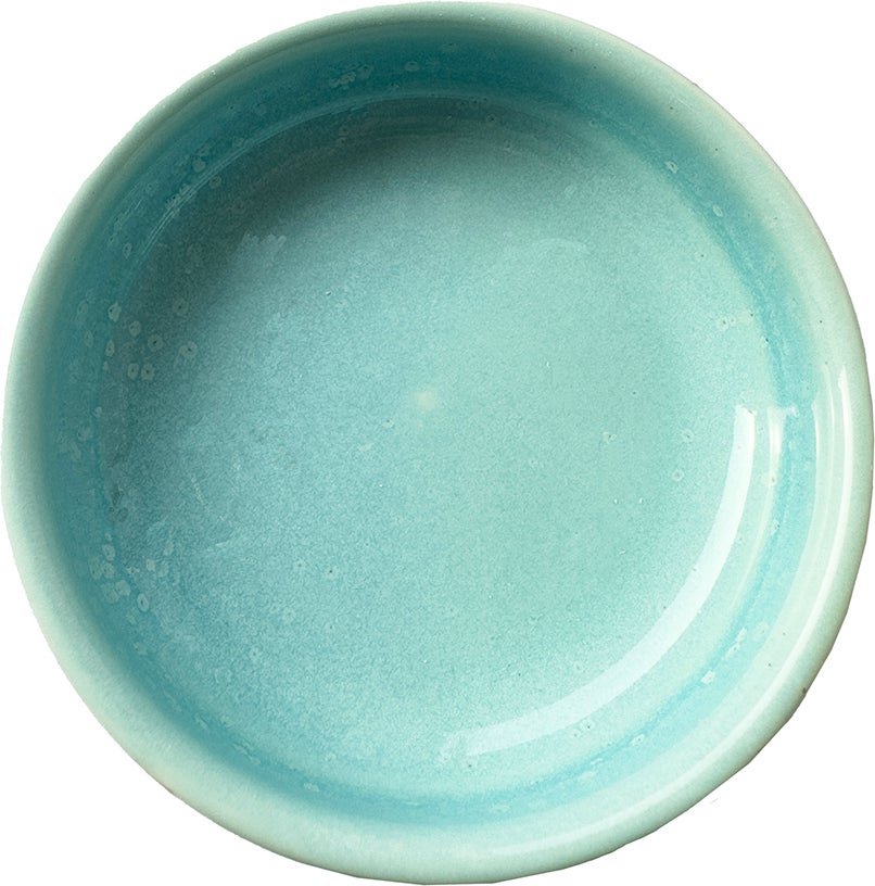 Boles d'olor decoratieschaal Amber Stoneblokjes blauw D 8,9 H 2,6 cm