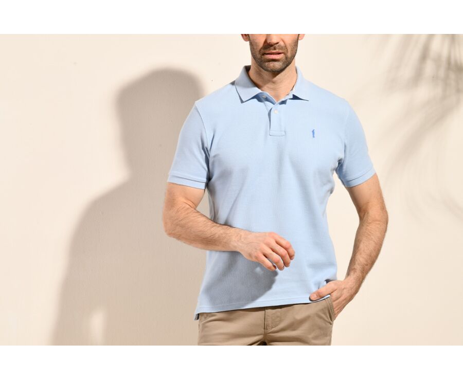 Polo Bleu Ciel homme - ANDY II