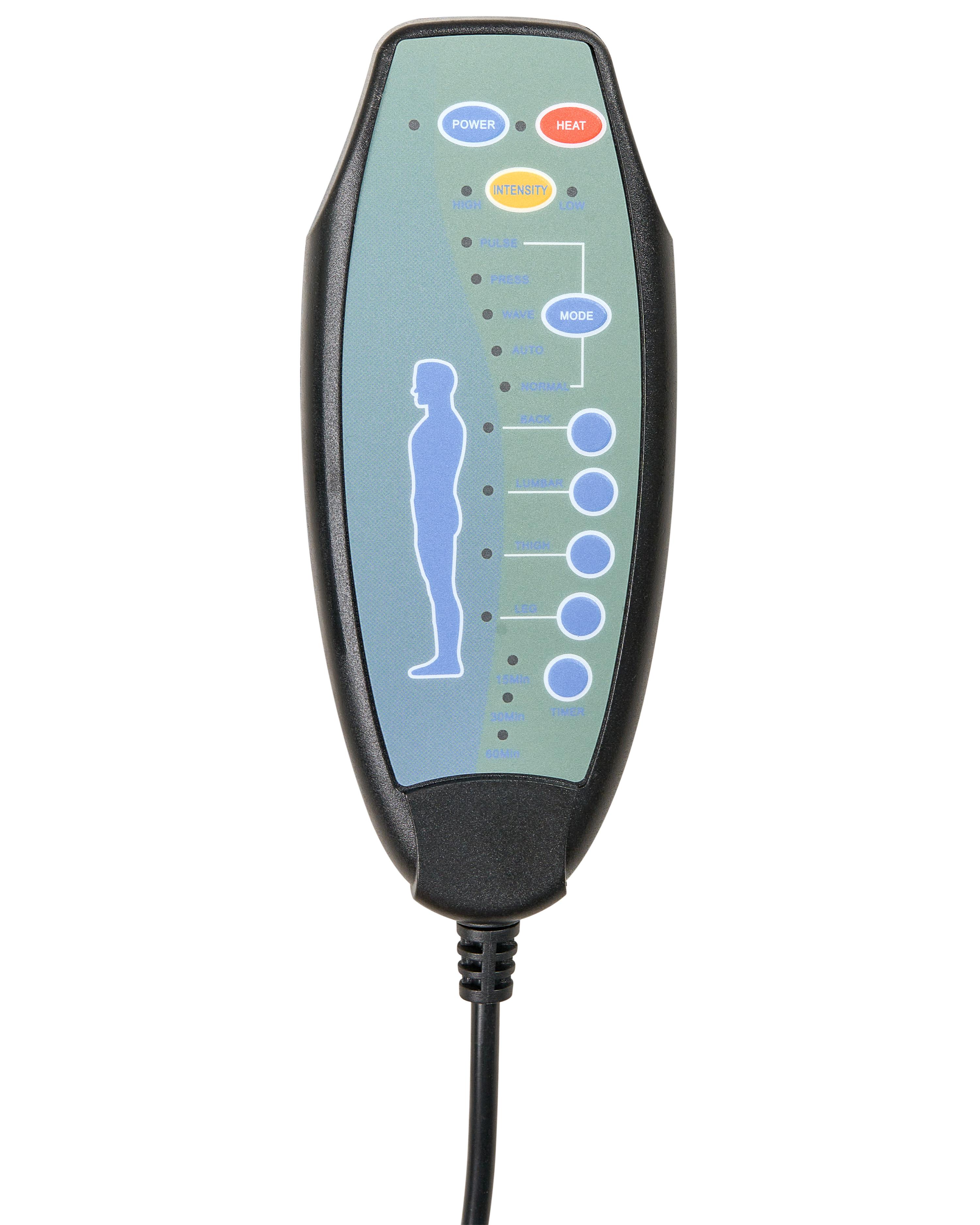 Massagestoel DIAMOND met verwarming Leer Lichtbruin