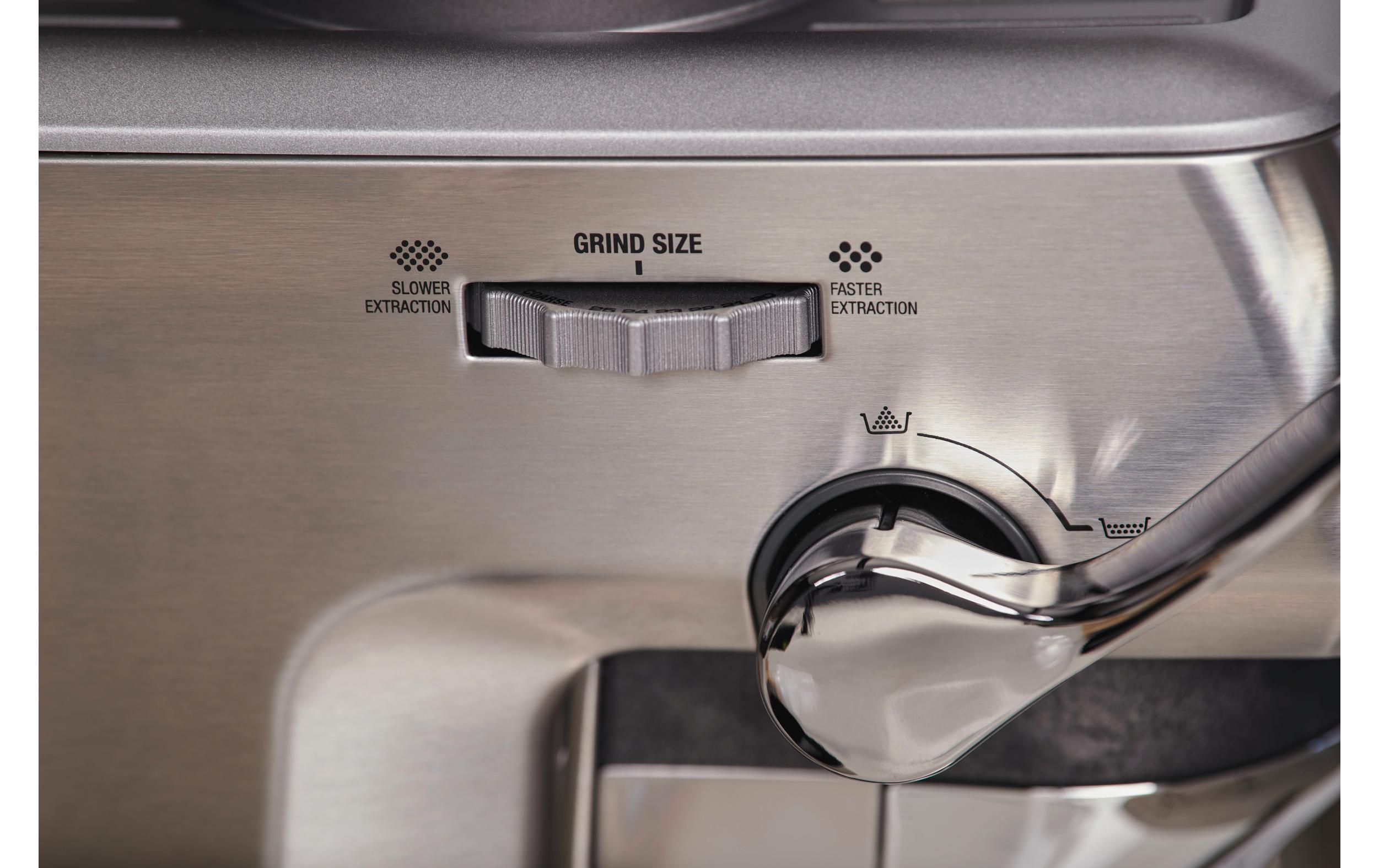 Siebträgermaschine Barista Express Impress Edelstahl<br>Kompakte und vielseitige Espressomaschine für Kaffee in Barista-Qualität