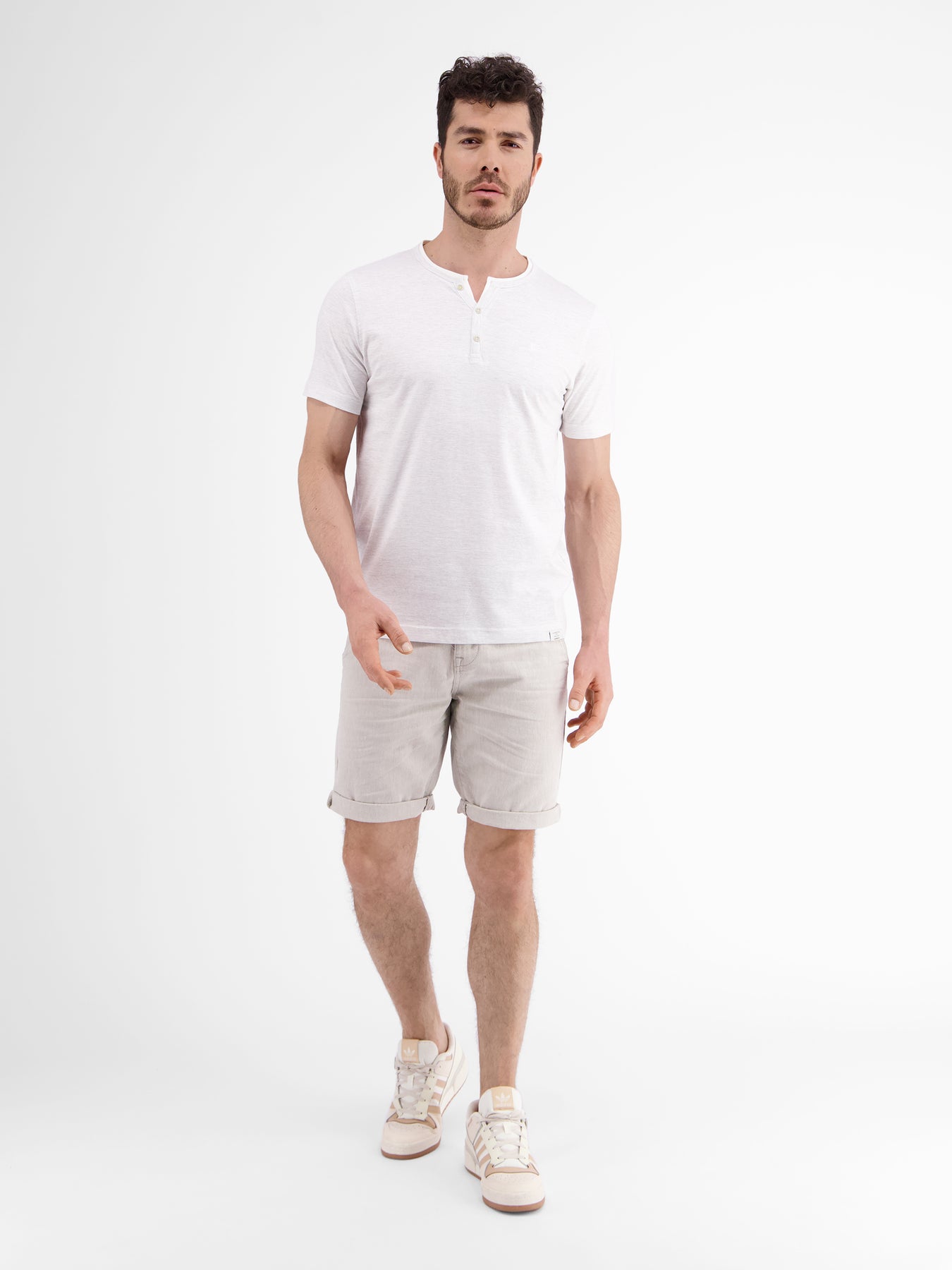 Serafino mit Finelinerstreifen, washed