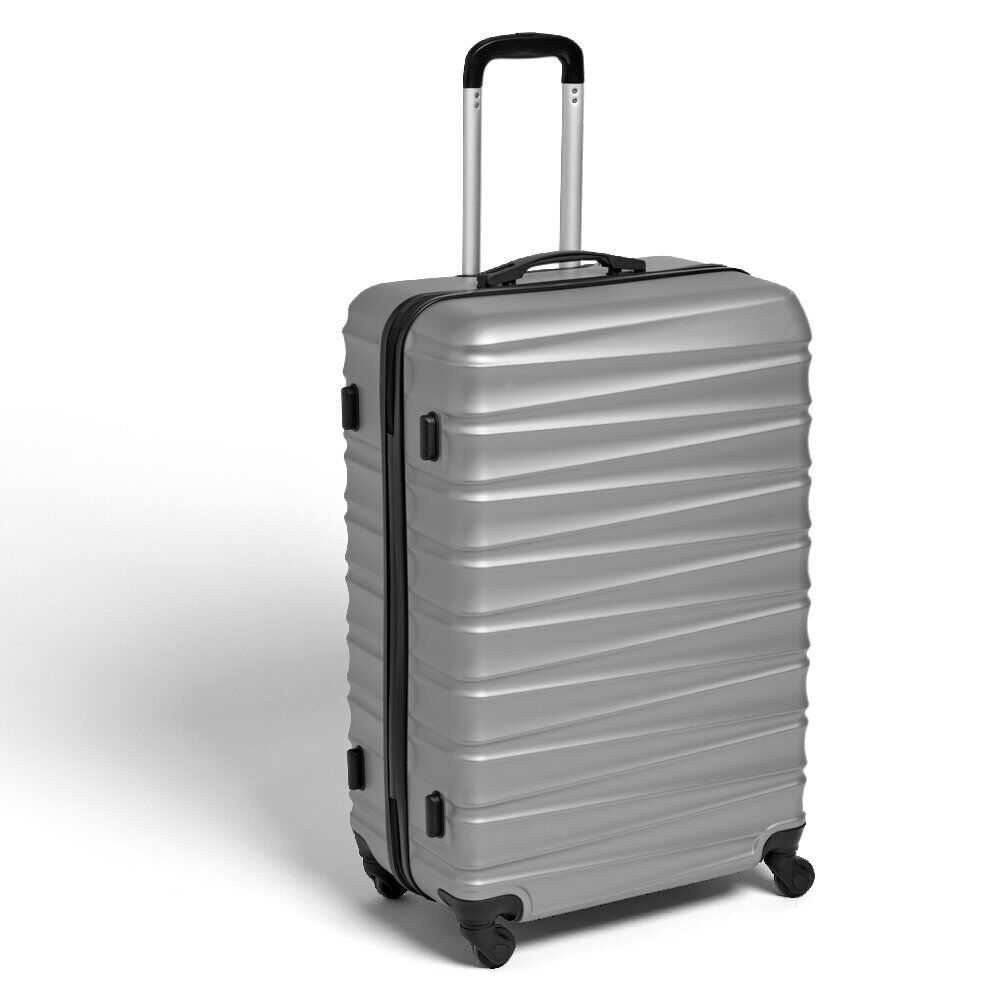 Valise cabine 92L plastique ABS noire 51x29xH76cm