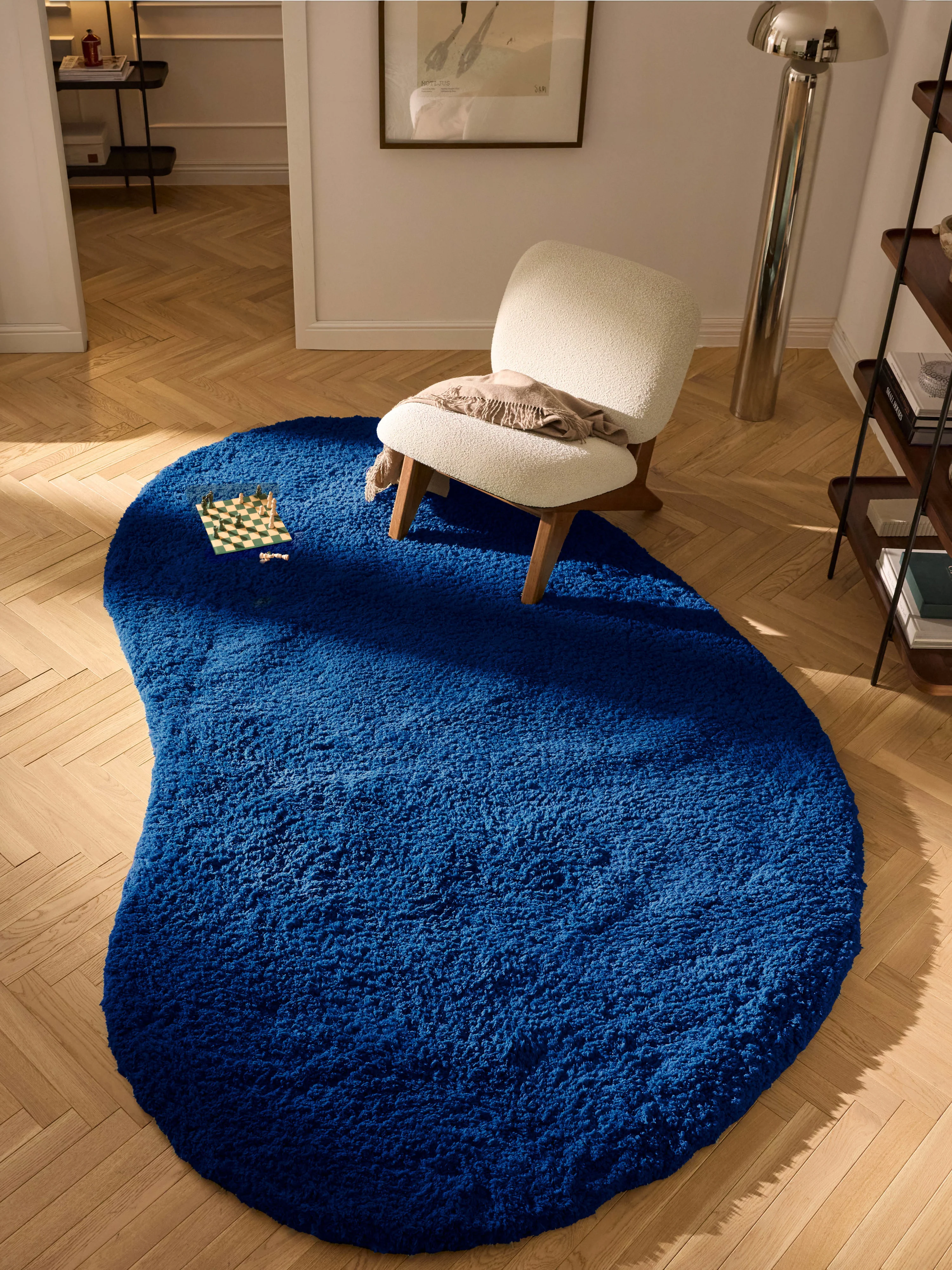 Handgetuft vloerkleed Tully in organische vorm