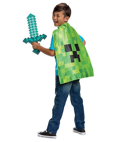 Disguise Udklædning - Minecraft Sv?rd & Kappe
