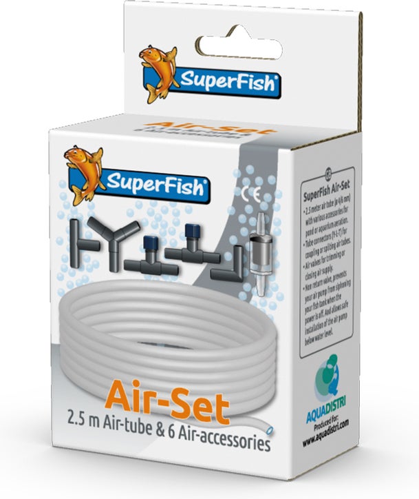 SuperFish luchtslang set 2,5 m 7-delig