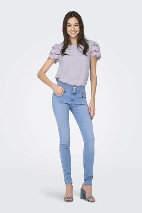 Jacqueline de Yong paarse dames t-shirt