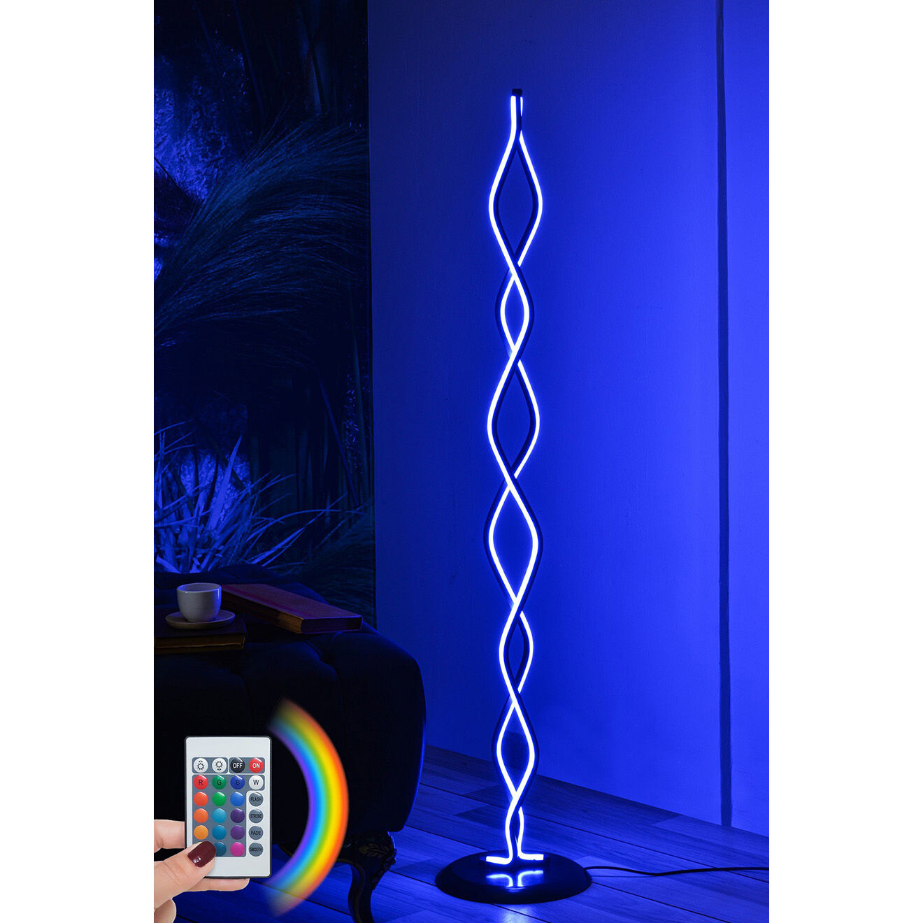 Sheen Lampadaire Catena multicolore - 25x25x120 cm