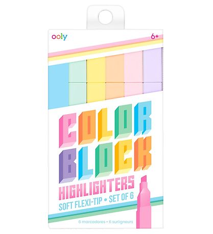 Ooly - 6 St. - Farbblock-Textmarker