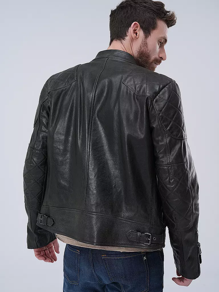 BELSTAFF Lederjacke OUTLAW schwarz