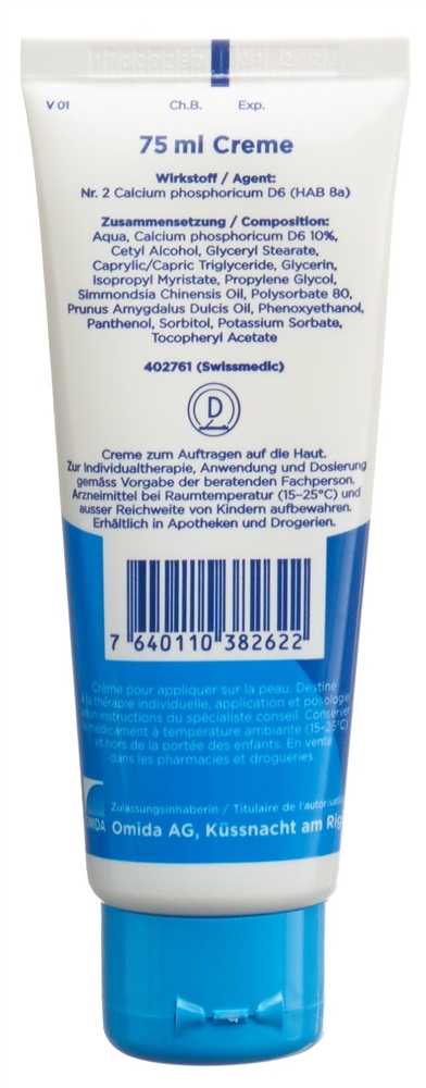 Omida Nr2 Calcium phosphoricum 6 D<br>75 ml, Tube, Creme