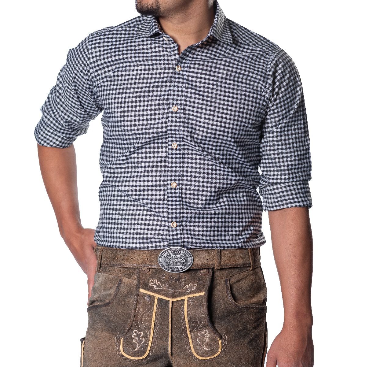 Oktoberfest Blouse Zwart Heren