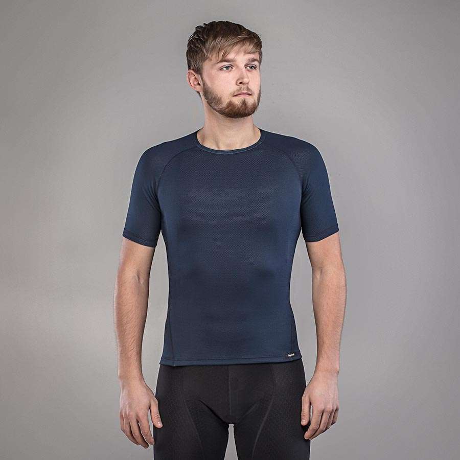 GripGrab Ride Thermal Ondershirt Korte Mouwen Donkerblauw