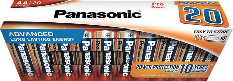 Panasonic - LR6PPG/20CB - AA Batterijen - 20-Pack - Pro Power