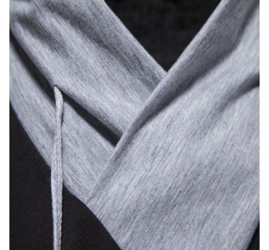 Lefitt - Mock tweedelig T-shirt met korte mouwen en capuchon
