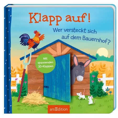 ars Edition Klapp auf! Wer versteckt sich auf dem Bauernhof?