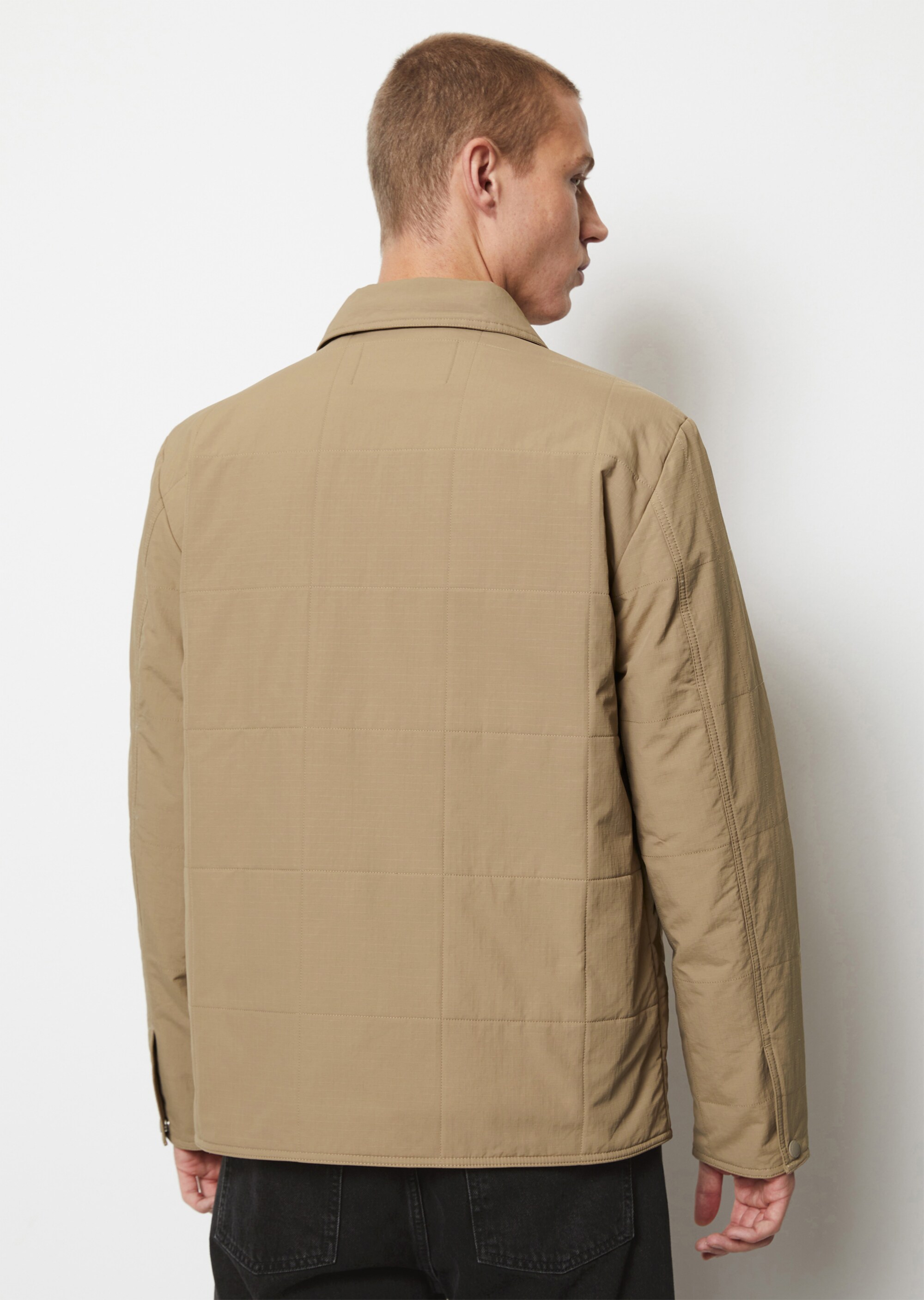 Wattiertes Overshirt in wasserabweisender Ripstop-Qualität