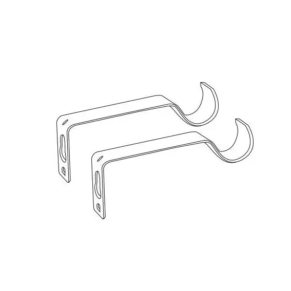 Kit de tringle extensible (L120 - L210 cm / D16 mm) Sevigne Noir mat