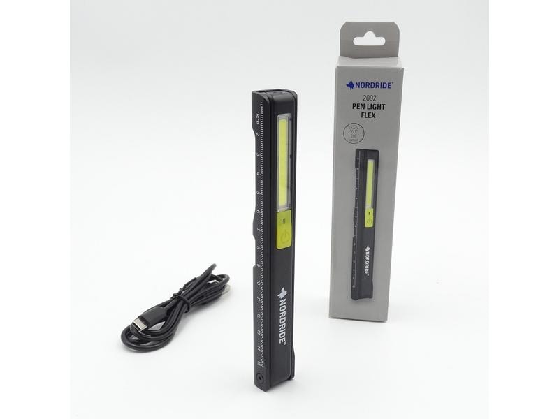 Nordride Handleuchte Pen Light Flex 200 lm, IP54, mit Magne Akku Handlampe, Taschenlampe