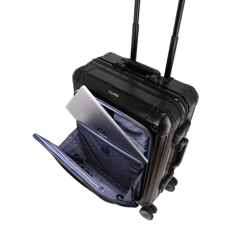 Travelite Next Trolley Frontpocket Aluminium Black