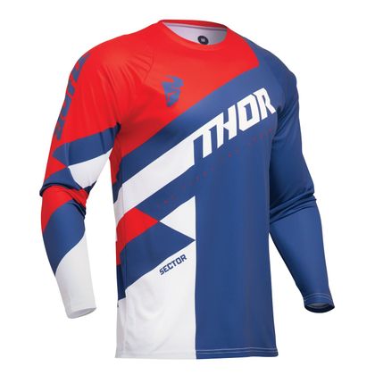 Maillot cross Thor SECTOR CHECKER 2024 - Bleu / Rouge