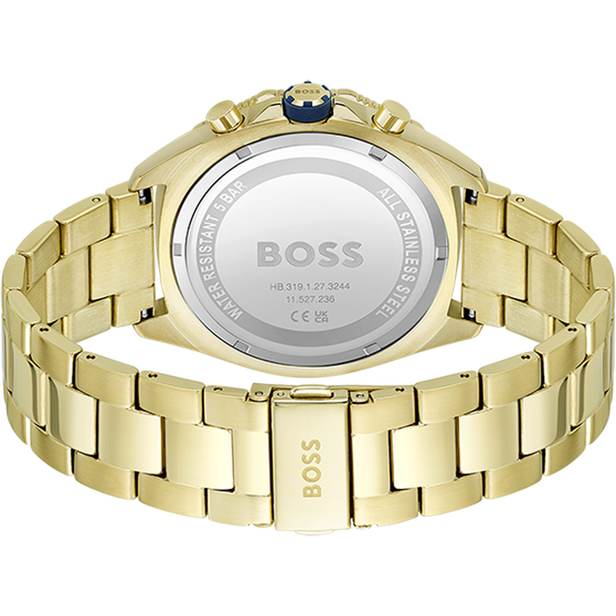 Montre BOSS Energy homme bracelet acier doré jaune