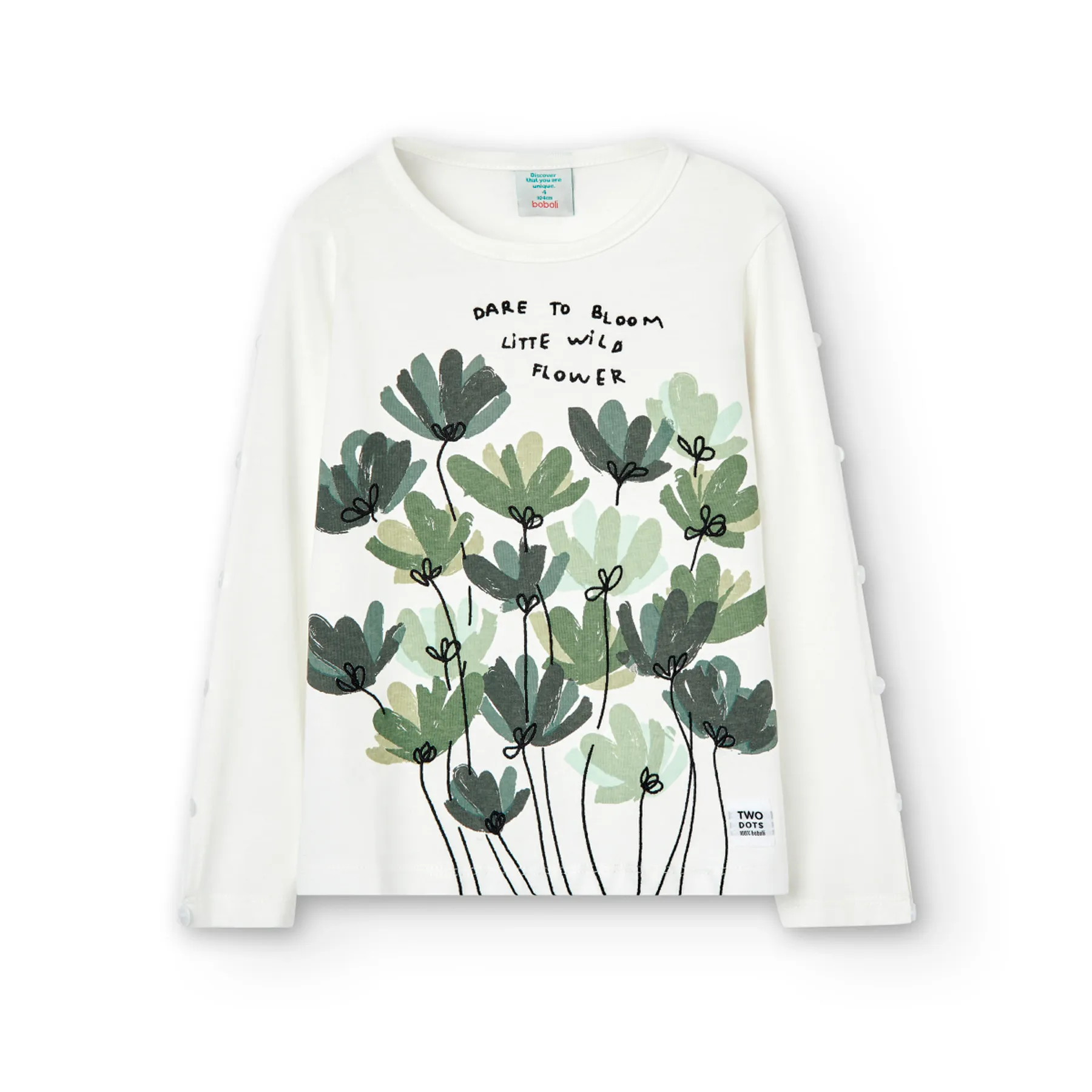 Boboli T-Shirt Fleur Scottish 4-10ans