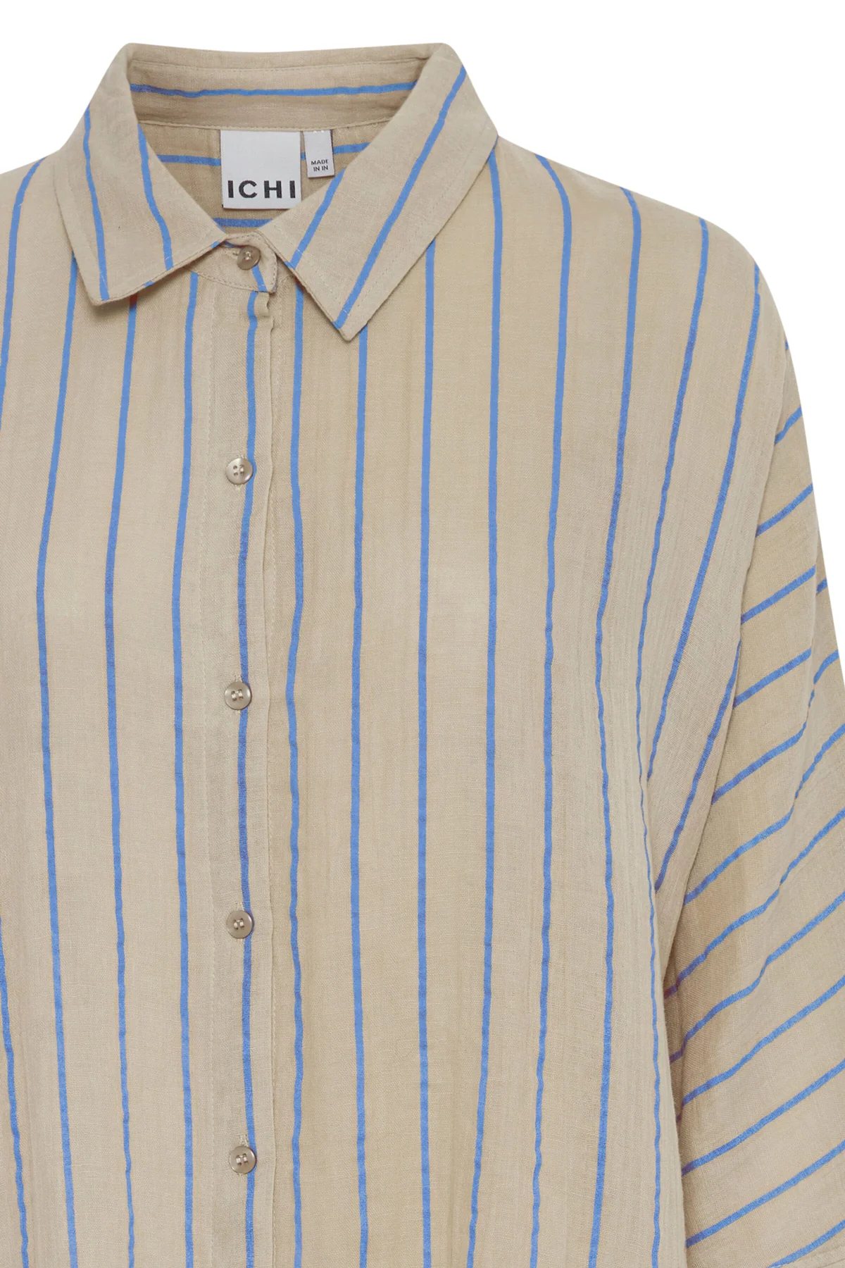 Ichi Iafoxa Striped Beach Sh ped beach sh 203320 doeskin della blue stripe