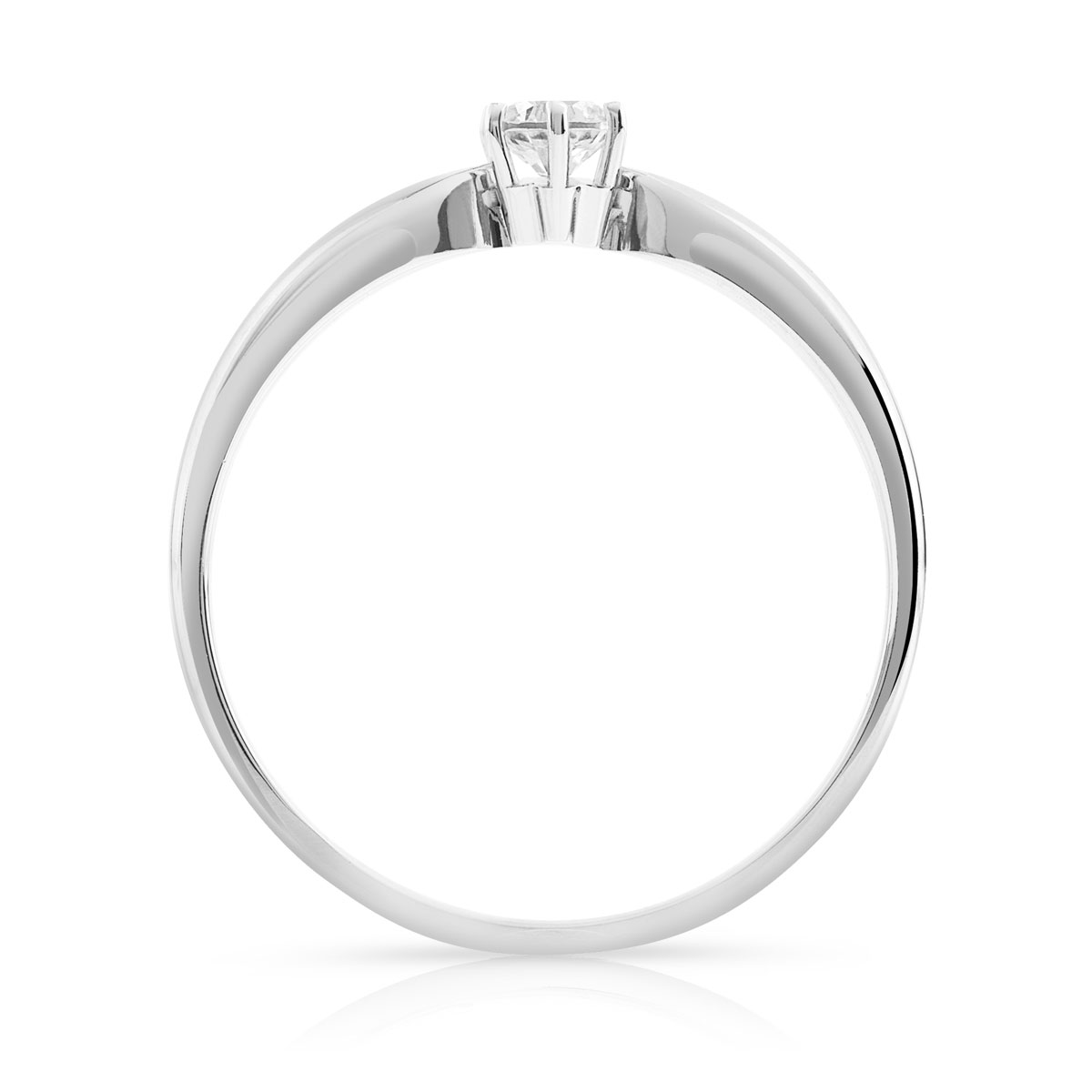 Bague solitaire or 750 diamant 15/100e de carat