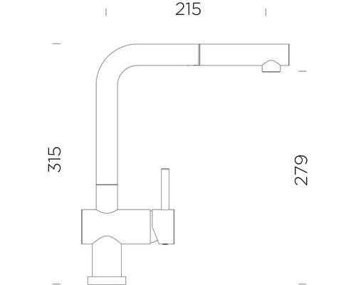 Schock keukenkraan met handdouche EPOS ND W SA chroom 540128CHR