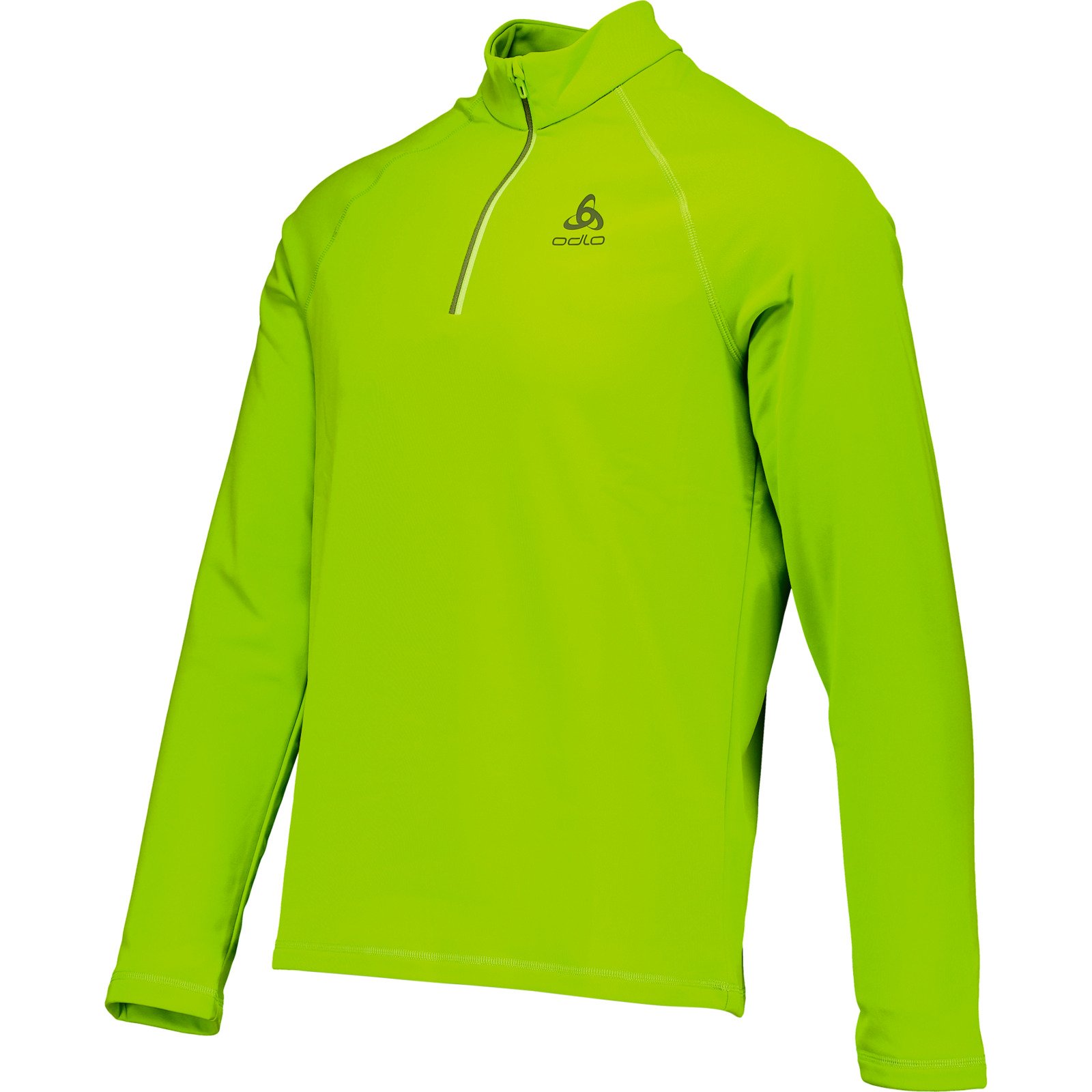 Odlo Herren-Thermolangarmshirt Besso Midlyer Half Zipp L, lime
