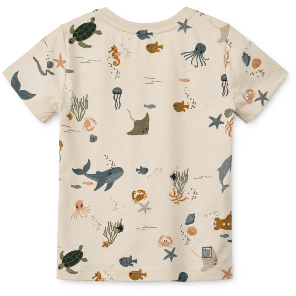 Køb LIEWOOD Sea Creature / Sandy Apia Printed Shortsleeve T-Shirt