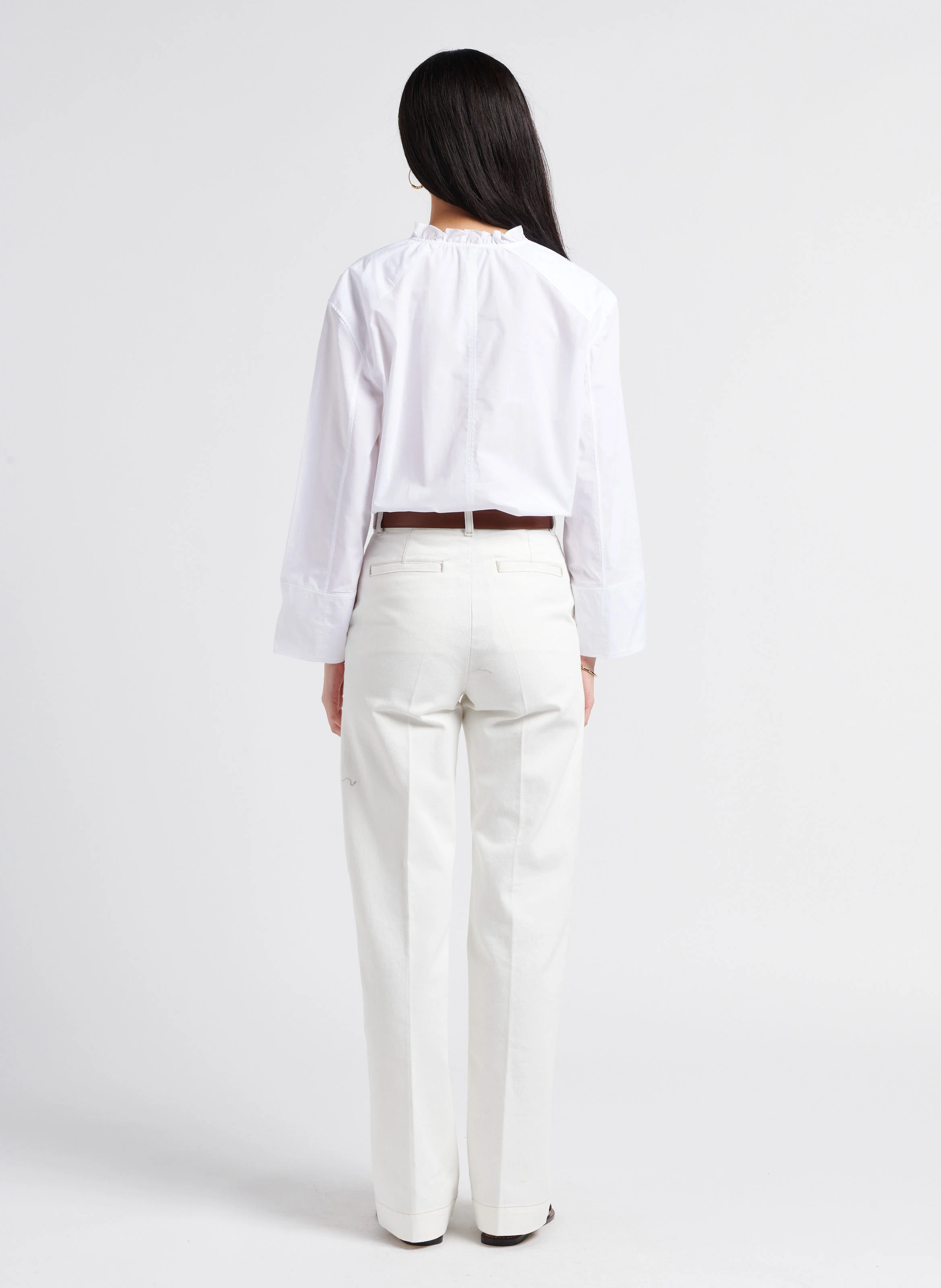 CALIFORNIA - Jean bootcut en coton | Blanc