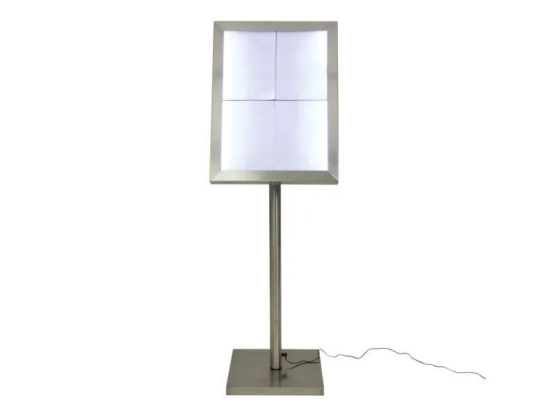 Securit® CLASSIC informationsdisplay i rustfrit stål