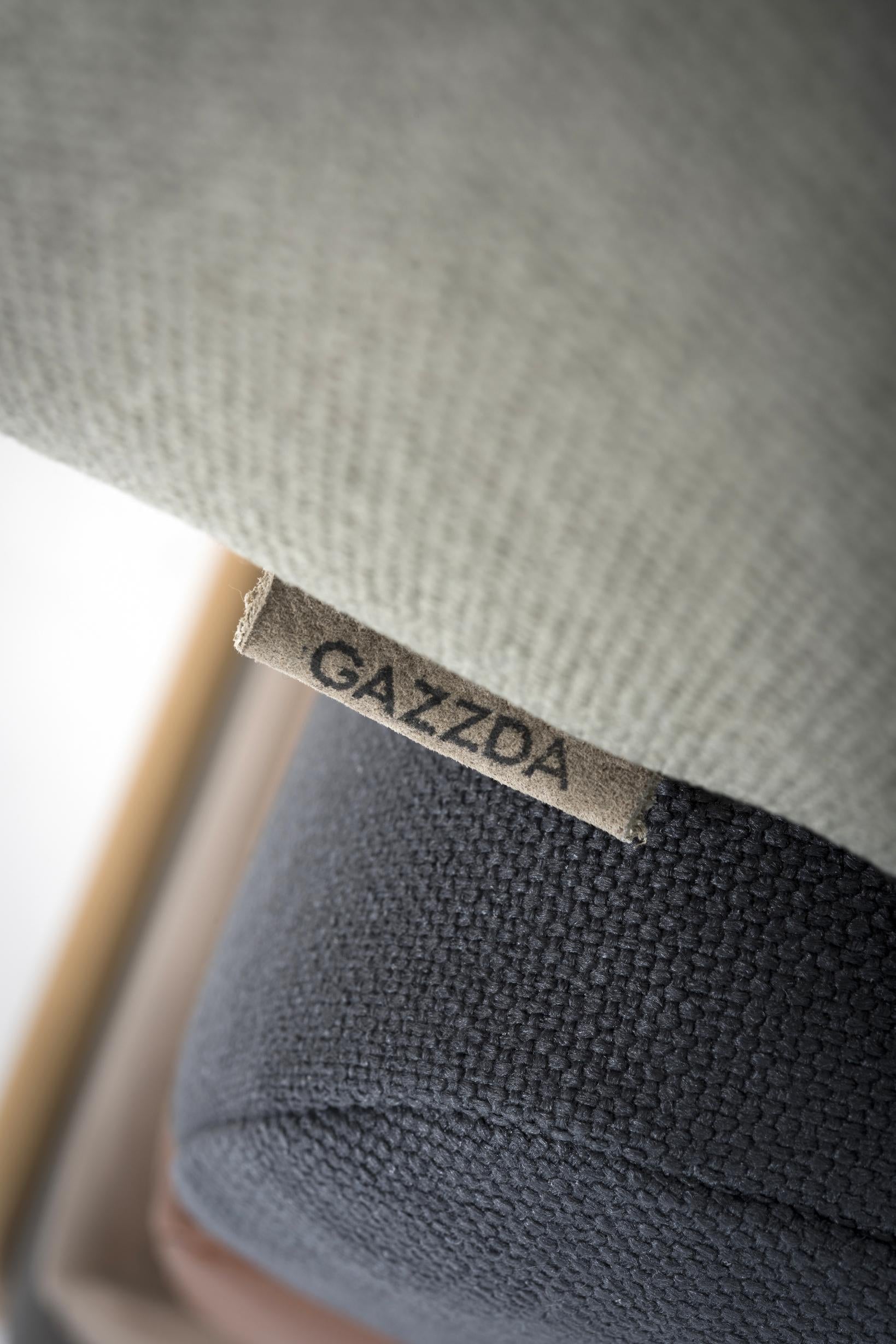Fawn hocker whitewash Dakar Leather Grey