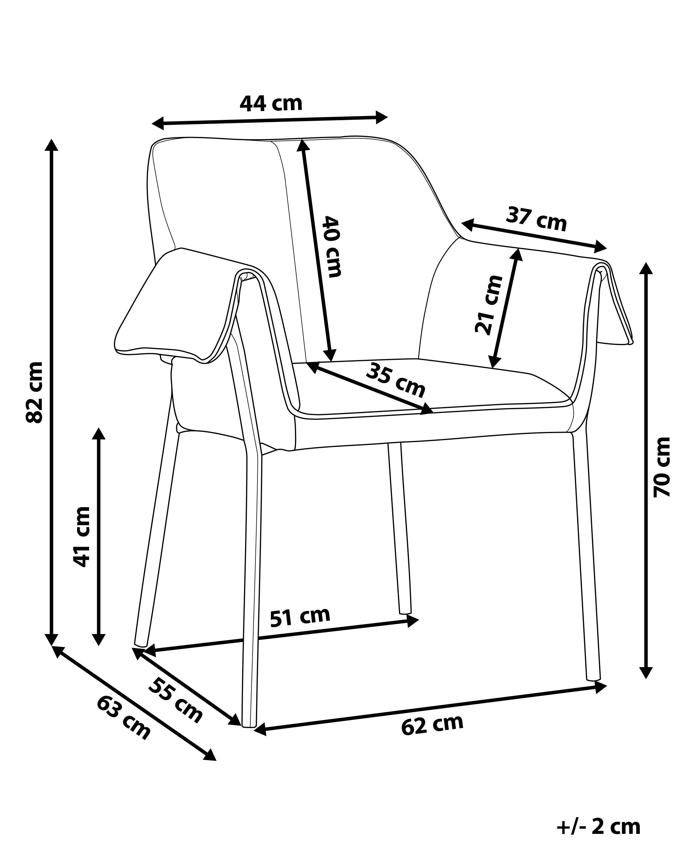 Fauteuil ARLA Stof Lichtbeige