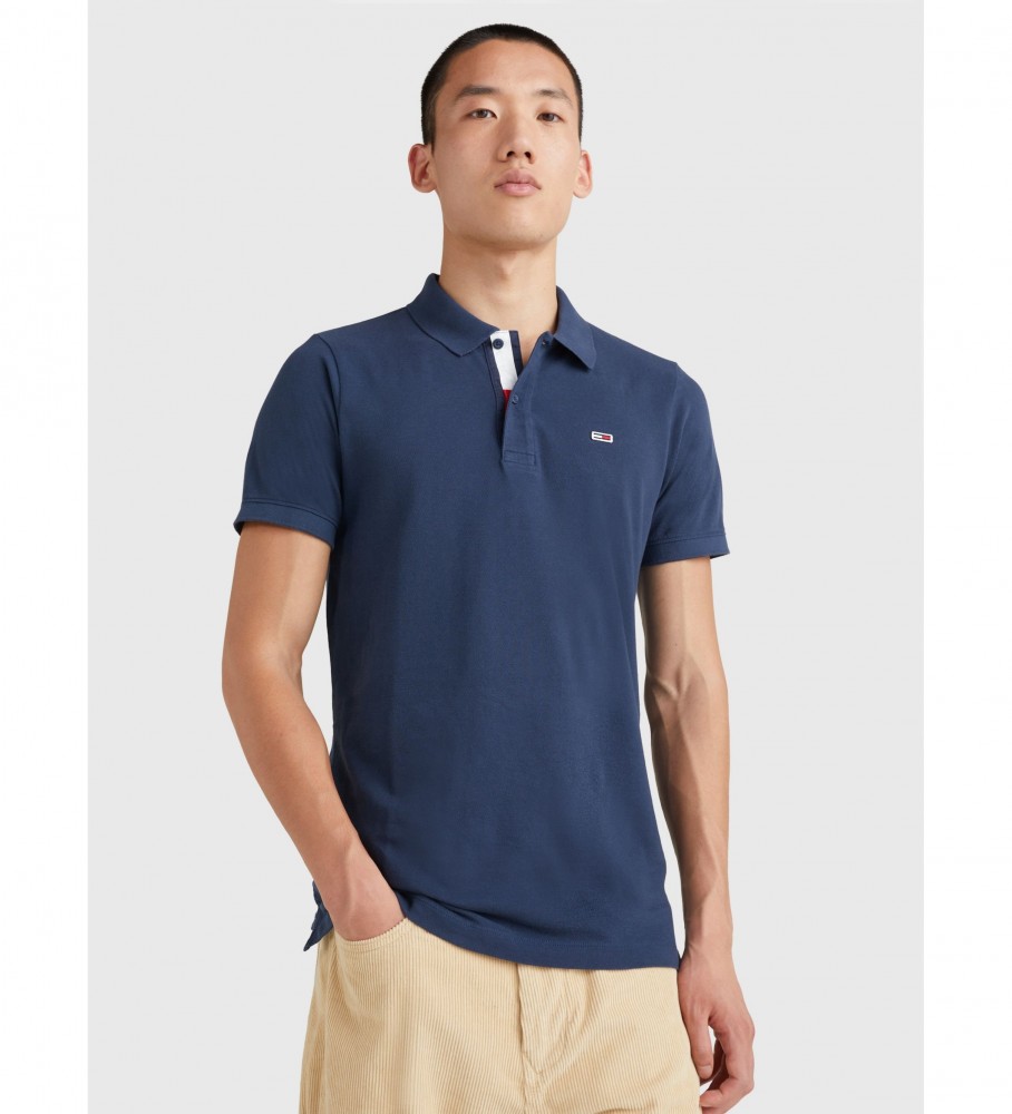 Polo Tommy Jeans TJM Slim azul marinho